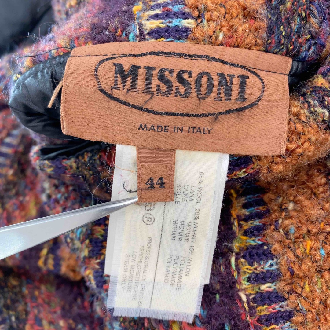 MISSONI ミッソーニ リバーシブル マルチカラー オレンジ 黒 ミックス サイズ44 レディース MISSONI ミッソーニ リバーシブル マルチカラー オレンジ 黒 ミックス サイズ44 レディース