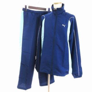 PUMA - プーマ タグ付 セットアップ 上下セット ジャージ ジャケット パンツ 青 L