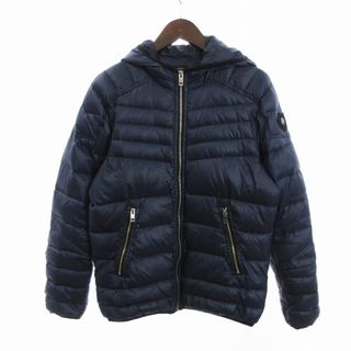 ディーゼル(DIESEL)のディーゼル ダウンジャケット フード ナイロン 無地 紺 ネイビー M ■SM3(その他)