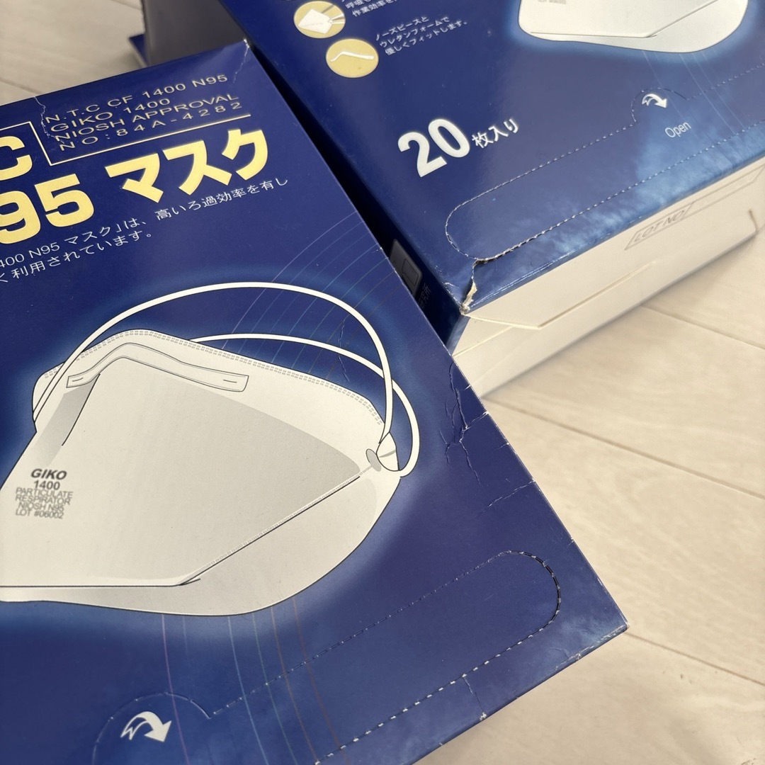 N.T.C N95規格 CF1400 N95マスク GIKO NIOSH APPROVAL NO:84A N.T.C N95規格 CF1400 N95マスク GIKO NIOSH APPROVAL NO:84A