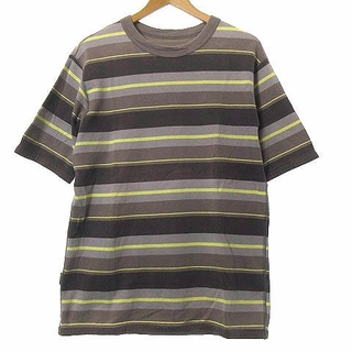 ポールスミスジーンズ Tシャツ 半袖 ボーダー クルーネック グレー L(Tシャツ/カットソー(半袖/袖なし))