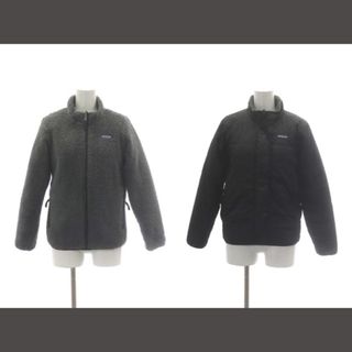 patagonia - パタゴニア リバーシブル ドリームソングフーディ フリースジャケット グレー 黒