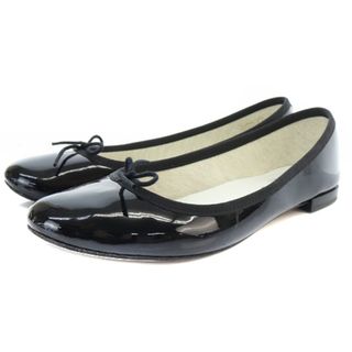 レペット(repetto)のレペット パテントフラットシューズ バレエシューズ 37 23.3cm 黒(バレエシューズ)