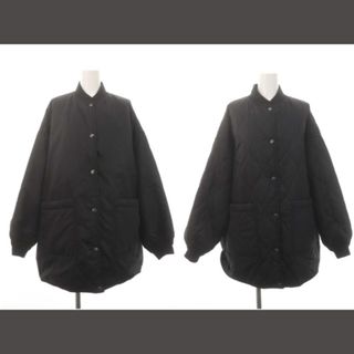 スピックアンドスパン(Spick & Span)のスピック&スパン 23AW リバーシブルキルテッドビッグブルゾン ジャケット 黒(ブルゾン)