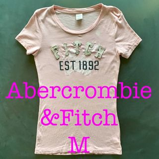 Abercrombie&Fitch - アバクロ 半袖 Tシャツ Abercrombie ピンク カットソー M