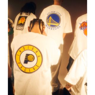 新品同様 NBA ペイサーズロゴ ワッペンTEE /INDIANA PACERS