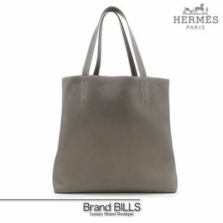 Hermes - 未使用品 エルメス ドゥブルセンス 36 トートバッグ 063918CA エタン ヴェールマキ リバーシブル ステッチ トリヨンクレマンス □P刻印 