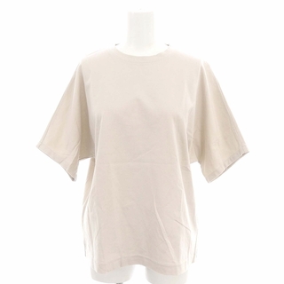 エブール ebure ハーフスリーブ Tシャツ プルオーバー ベージュ(Tシャツ(半袖/袖なし))