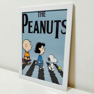 【白額付きポスター】スヌーピー PEANUTS ピーナッツ ① アビーロード(ポスター)