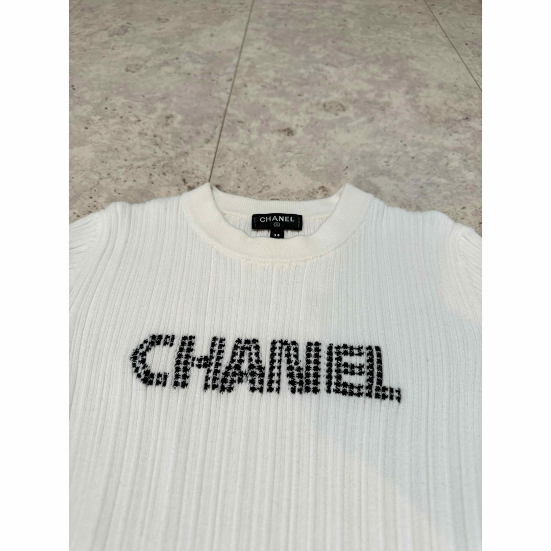 CHANEL - CHANEL 半袖ニット size 38の通販 by ☆momo's shop CHANEL - CHANEL 半袖ニット size 38の通販 by ☆momo's shop
