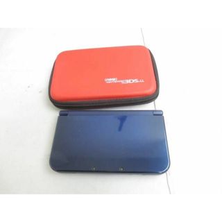  中古品 ゲーム ニンテンドー3DS LL 本体 new RED-001 メタリックブルー 動作品 タッチペン カバーケース付き(携帯用ゲーム機本体)