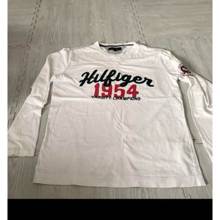 トミーヒルフィガー(TOMMY HILFIGER)のtommy hilfigerトミーヒルフィガー　ロンT  長袖　ロゴ XL(Tシャツ/カットソー(七分/長袖))