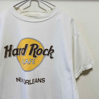 ヴィンテージ(VINTAGE)の90年代　アメリカ製　ハードロックカフェ　ニューオーリンズ デカロゴ  Tシャツ(Tシャツ/カットソー(半袖/袖なし))