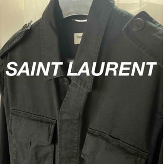 サンローラン(Saint Laurent)のサンローラン　M65 ユーズド加工　ミリタリージャケット　44 エディスリマン(ミリタリージャケット)