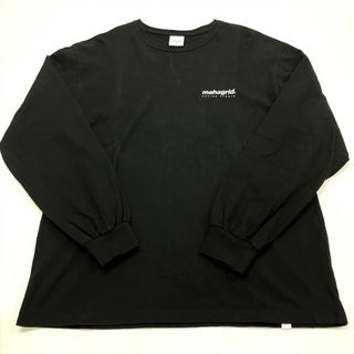 マハグリッド MAHAGRID ベーシックロゴ 長袖Ｔシャツ コットン ブラック M メンズ【中古】(Tシャツ/カットソー(七分/長袖))