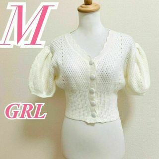 GRL - GRL　グレイル　カーディガン ショート丈 ニットアクリル41%