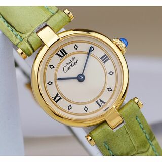 カルティエ(Cartier)の美品 カルティエ マスト ヴァンドーム ゴールドリング ローマン SM(腕時計)