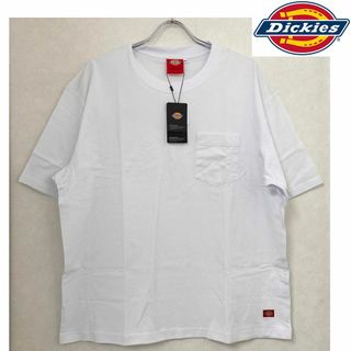 ディッキーズ(Dickies)の新品 2XL ★ Dickies ディッキーズ 半袖 ポケット Tシャツ 白(Tシャツ/カットソー(半袖/袖なし))