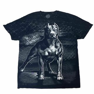 DOM 半袖Tシャツ アニマルT ドーベルマン DOG ブラック c22(Tシャツ/カットソー(半袖/袖なし))