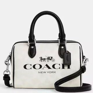 コーチ(COACH)のコーチ　 ミニ ローアン クロスボディ・シグネチャー キャンバス(ショルダーバッグ)