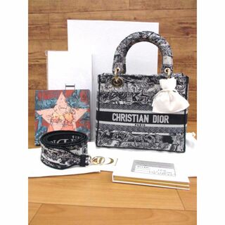 クリスチャンディオール(Christian Dior)の美品 ディオール LADY D-LITE ミディアム 2way ハンドバッグ(ハンドバッグ)