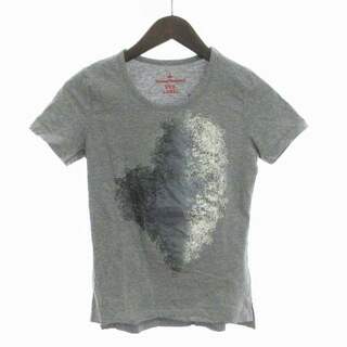 ヴィヴィアンウエストウッドレッドレーベル Ｔシャツ 半袖 オーブ グレー 2(Tシャツ(半袖/袖なし))