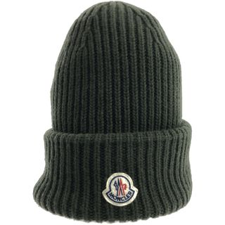 モンクレール(MONCLER)のMONCLER モンクレール 21AW ウールカシミヤリブニットキャップ G20913B00048 M1127 カーキ カーキ(ニット帽/ビーニー)