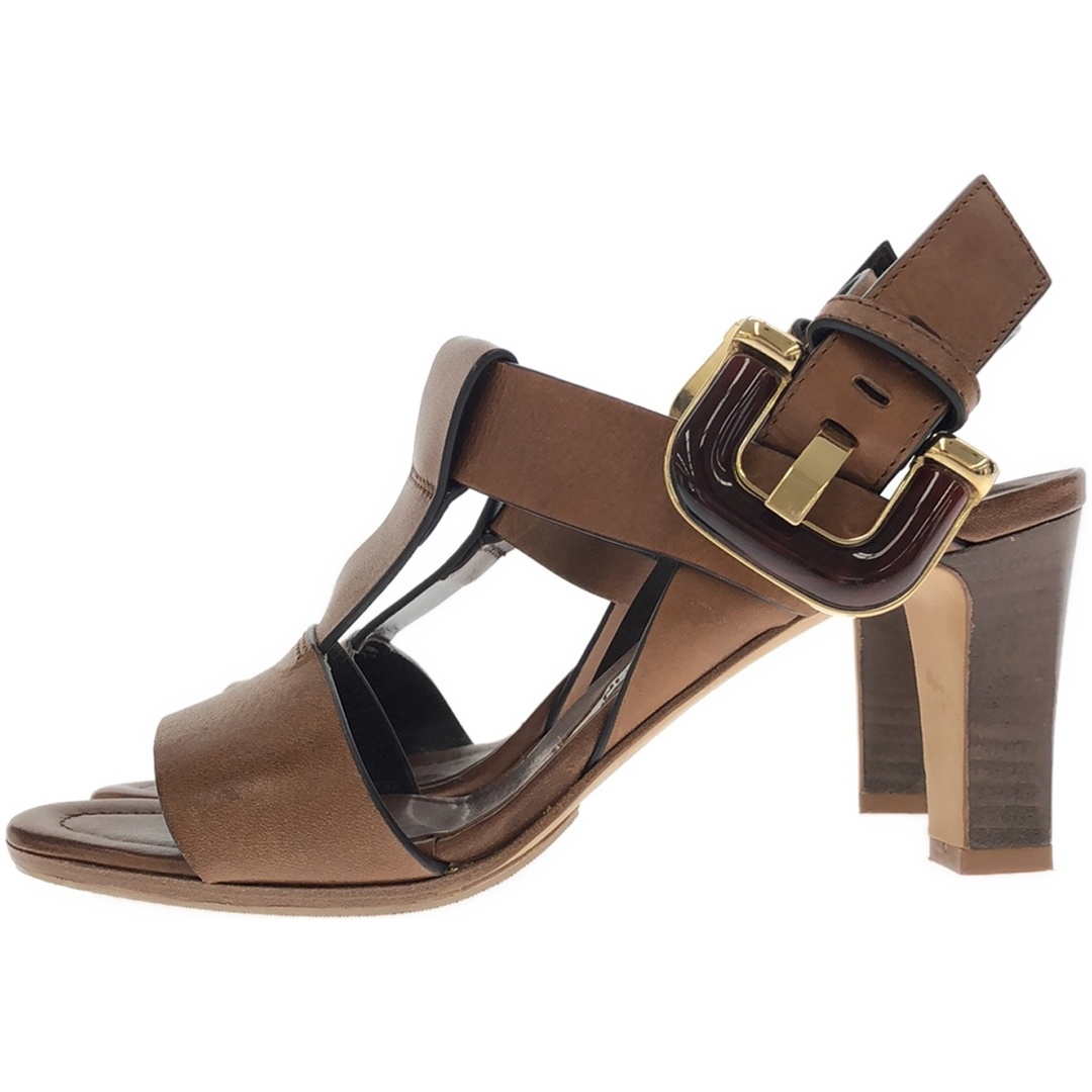 MANOLO BLAHNIK マノロブラニク ストラップレザーサンダル ブラウン 36 MANOLO BLAHNIK マノロブラニク ストラップレザーサンダル ブラウン 36