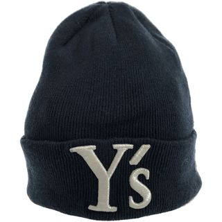 ワイズ(Y's)のY's×NEWERA ワイズ×ニューエラ 19AW ロゴ刺繍コットンアクリルニットキャップ YC-H01-095 ネイビー(キャップ)