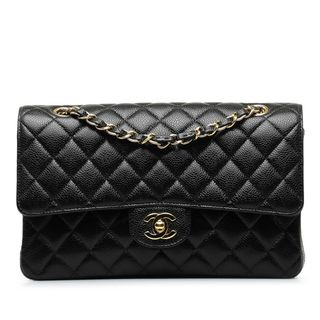 シャネル(CHANEL)の美品 シャネル マトラッセ25 ココマーク ダブルフラップ チェーン ショルダーバッグ キャビアスキン レディース CHANEL 【1-0149804】(ショルダーバッグ)