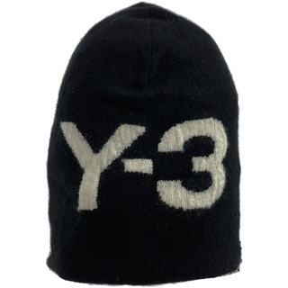 ワイスリー(Y-3)のY-3 ワイスリー ロゴジャガードニットキャップ 008485 ブラック(ニット帽/ビーニー)