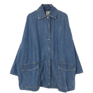 トーテム(TOTEME)のTOTEME トーテム Overshirt Jacket オーバーサイズデニムシャツジャケット 231-1021-749 インディゴ XS/S(Gジャン/デニムジャケット)