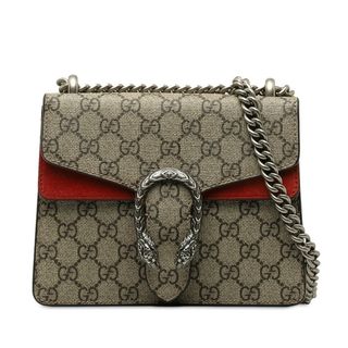 グッチ(Gucci)の美品 グッチ GGスプリーム デュオニュソス チェーン ショルダーバッグ 421970 PVC レディース GUCCI 【1-0150513】(ショルダーバッグ)