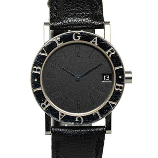 ブルガリ(BVLGARI)のブルガリ ブルガリブルガリ 腕時計 BB30SLD クオーツ ブラック文字盤 ステンレススチール レディース BVLGARI 【214-51045】(腕時計)