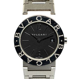 ブルガリ(BVLGARI)のブルガリ ブルガリブルガリ 腕時計 BB26SS クオーツ ブラック文字盤 ステンレススチール レディース BVLGARI 【214-51048】(腕時計)