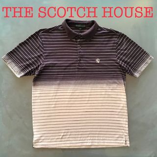 ザスコッチハウス(THE SCOTCH HOUSE)のザスコッチハウスTHE SCOTCH HOUSE ポロシャツ ボーダー S 美品(ポロシャツ)