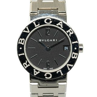 ブルガリ(BVLGARI)のブルガリ ブルガリブルガリ 腕時計 BB23SS クオーツ ブラック文字盤 ステンレススチール レディース BVLGARI 【214-51080】(腕時計)