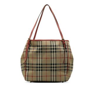 BURBERRY - バーバリー ノバチェック シャドーホース トートバッグ キャンバス レディース BURBERRY 【1-0151171】