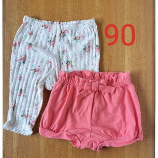 ベビーギャップ(babyGAP)の子供服 夏服 ハーフパンツ ショートパンツ 2枚セット 90サイズ(パンツ/スパッツ)