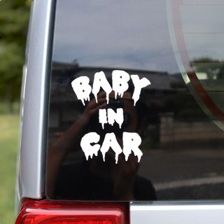 baby in car カッティングステッカー　ベビーインカー　子供　車　グッズ(その他)