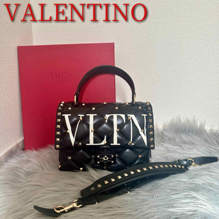 ヴァレンティノガラヴァーニ(valentino garavani)のヴァレンティノ  ロゴ キャンディ ロックスタッズ 2way バッグ(ショルダーバッグ)
