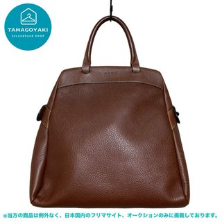 DELVAUX - DEUX de Delvaux デルヴォー　ハンドバッグ　シボ革　茶　稀少モデル