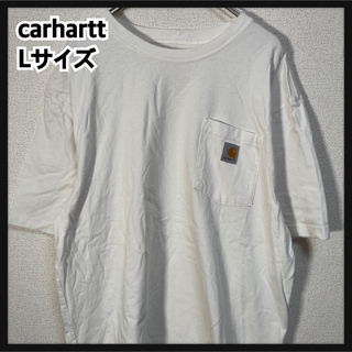 carhartt - 【カーハート】半袖Tシャツ　胸ポケット　白ホワイト　L　ワンポイント19