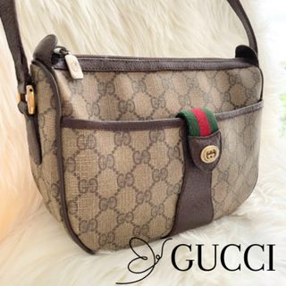 Gucci - オールド グッチ ショルダー バッグ シェリーライン GG メンズ 斜めがけ