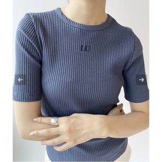 EDIT.FOR LULU LU ストレッチリブTシャツ