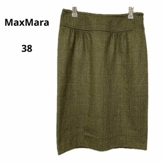 マックスマーラ(Max Mara)の美品 Max Mara マックスマーラ スカート イタリア製 38(ひざ丈スカート)