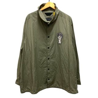 モンクレール 22SS CAMICIA  ブルゾン ロゴパッチ 長袖 XL 緑