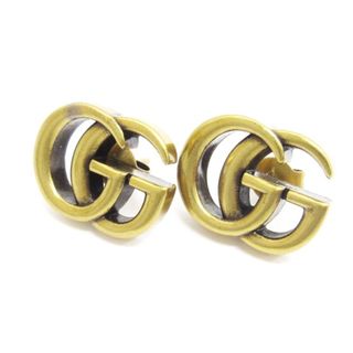 グッチ(Gucci)のグッチ GUCCI GGマーモント ピアス 両耳 イタリア製 ゴールドカラー(ピアス(両耳用))