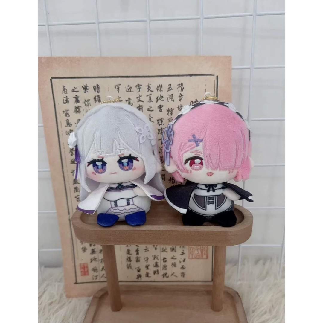 ☆リゼロ ラム・エミリア 12cm ぬいぐるみの通販 by INHYEONG ☆リゼロ ラム・エミリア 12cm ぬいぐるみの通販 by INHYEONG