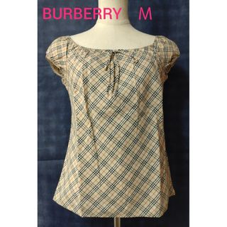 バーバリーブルーレーベル(BURBERRY BLUE LABEL)のバーバリー トップス ノバチェック 38(カットソー(半袖/袖なし))